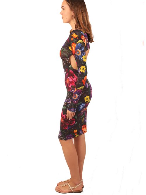 tight jersey dress with open back Laboratorio Capri | GALENAALLOVERBLACK